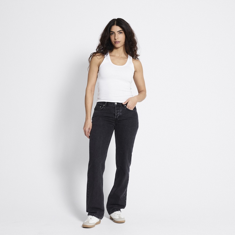 Low waist straight jeans "Icon" Black Used
